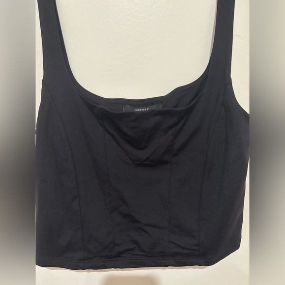 Forever 21 Black Fitted Tank Top - Picture 3 of 4